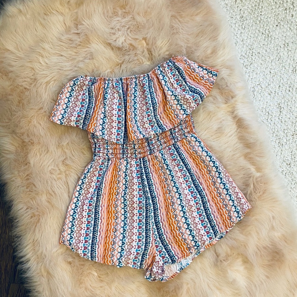 Strapless romper